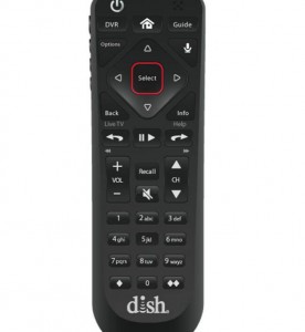 This is a photo of a Dish Wally RV Satellite TV Remote Control DN006801.